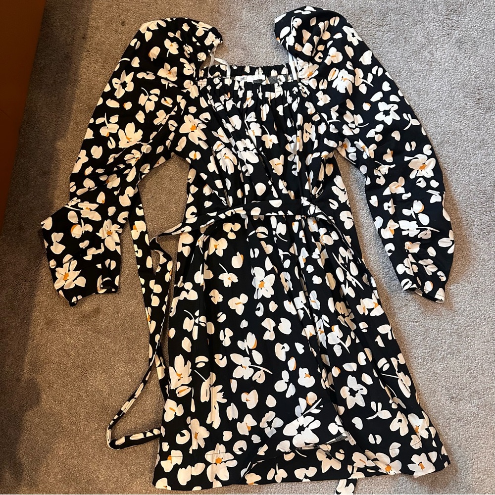 DANIEL RAINN Poplin Puff Sleeve Dress